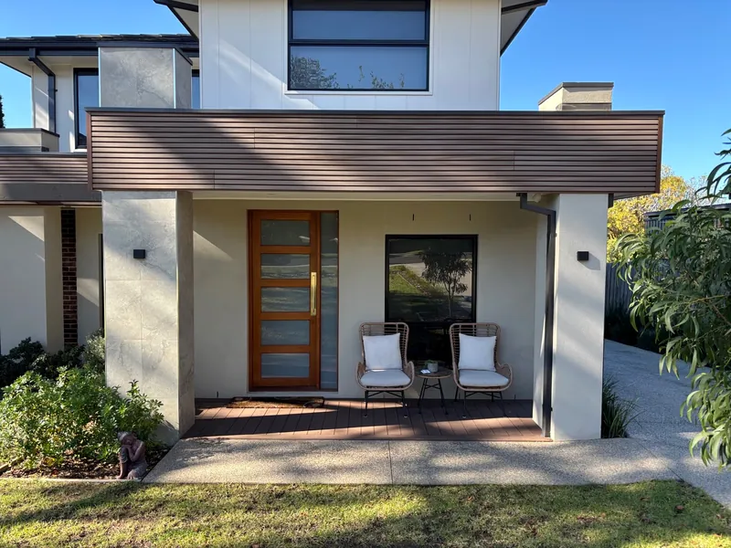 Completed exterior lighting at a modern home by Espire Electrical